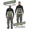 Полукомбинезон забродный NORFIN PILOT STOCKINGFOOT 2 р.XXL 83321-05XXL